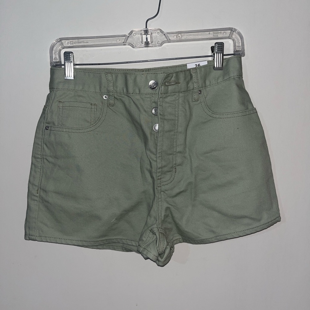 PacSun Sage Green High Waist Women's Vintage Shorts